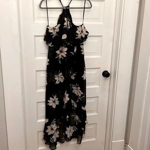 Lulus High Neck Floral Dress
